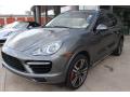Front 3/4 View of 2013 Porsche Cayenne Turbo #3