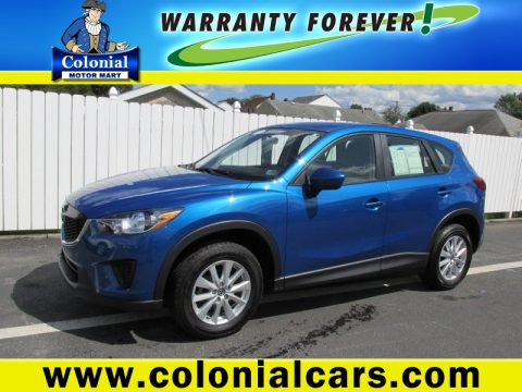Sky Blue Mica Mazda CX-5 Sport AWD.  Click to enlarge.