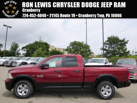 Deep Cherry Red Crystal Pearl Ram 1500 SLT Quad Cab 4x4.  Click to enlarge.