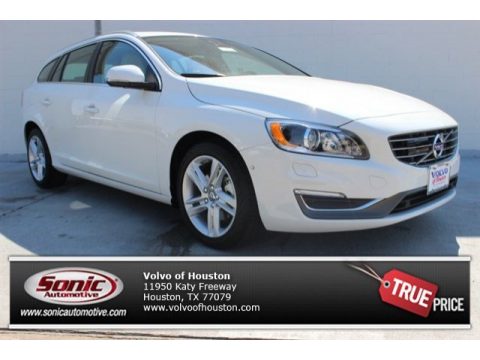 Ice White Volvo V60 T5 Drive-E.  Click to enlarge.