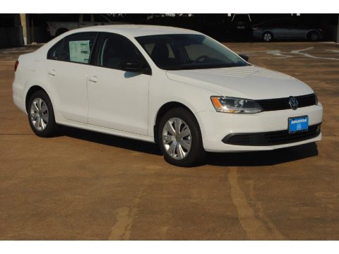 Pure White Volkswagen Jetta TDI Sedan.  Click to enlarge.