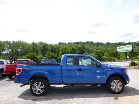 Blue Flame Ford F150 STX SuperCab 4x4.  Click to enlarge.