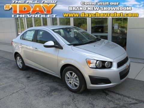 Silver Ice Metallic Chevrolet Sonic LT Sedan.  Click to enlarge.