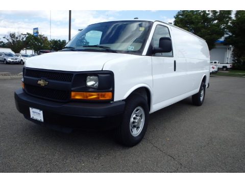 Summit White Chevrolet Express 2500 Cargo Extended WT.  Click to enlarge.