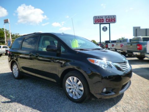 Black Toyota Sienna XLE AWD.  Click to enlarge.