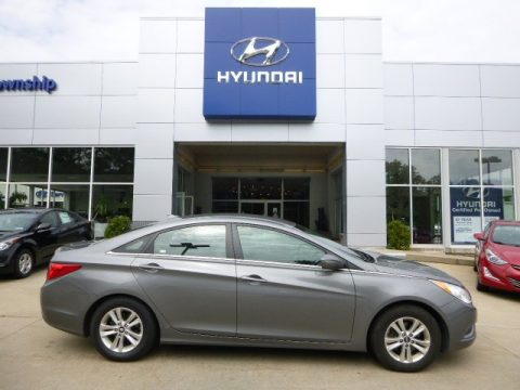 Harbor Gray Metallic Hyundai Sonata GLS.  Click to enlarge.