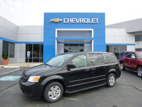 Brilliant Black Crystal Pearl Dodge Grand Caravan SE.  Click to enlarge.