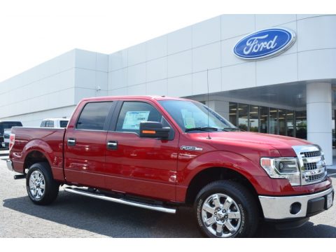 Ruby Red Ford F150 XLT SuperCrew.  Click to enlarge.