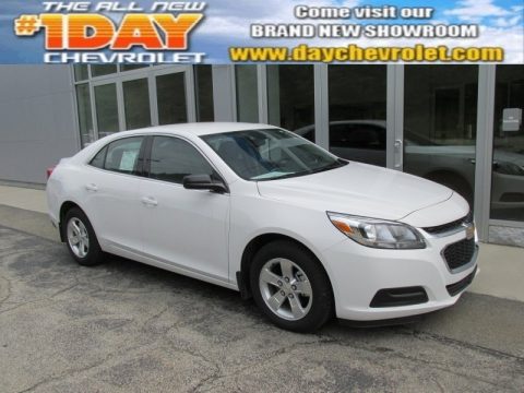 Summit White Chevrolet Malibu LS.  Click to enlarge.