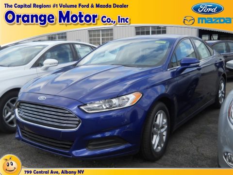 Deep Impact Blue Ford Fusion SE.  Click to enlarge.
