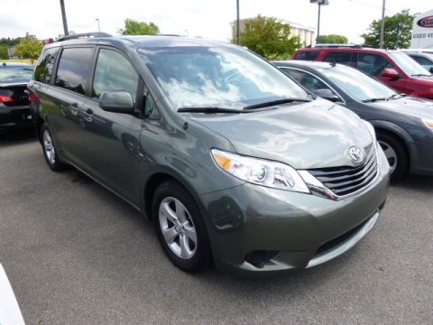 Cypress Green Pearl Toyota Sienna LE.  Click to enlarge.