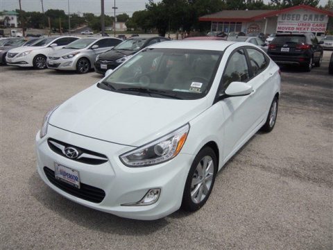 Century White Hyundai Accent GLS 4 Door.  Click to enlarge.