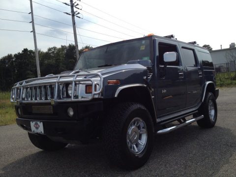 Stealth Gray Metallic Hummer H2 SUV.  Click to enlarge.