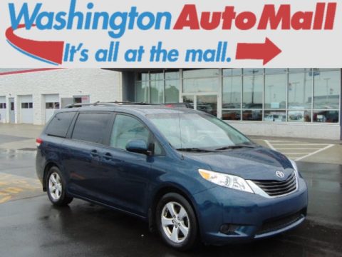 South Pacific Blue Pearl Toyota Sienna LE.  Click to enlarge.