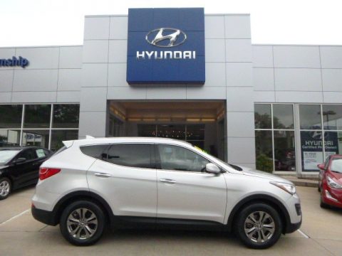 Moonstone Silver Hyundai Santa Fe Sport AWD.  Click to enlarge.