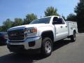 Front 3/4 View of 2015 GMC Sierra 2500HD Double Cab Utility Truck #1