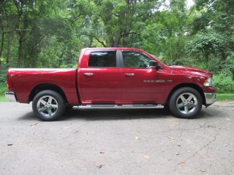 Deep Cherry Red Crystal Pearl Dodge Ram 1500 Big Horn Crew Cab 4x4.  Click to enlarge.
