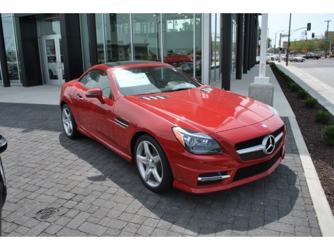 Mars Red Mercedes-Benz SLK 250 Roadster.  Click to enlarge.