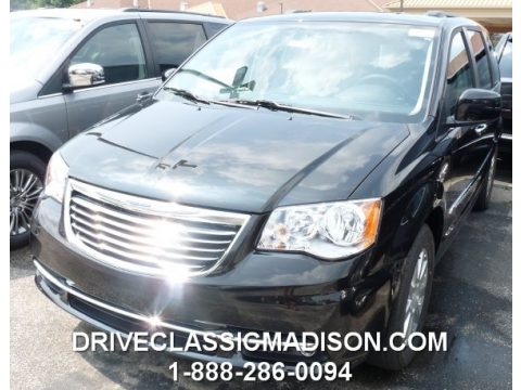 Brilliant Black Crystal Pearl Chrysler Town & Country Touring.  Click to enlarge.
