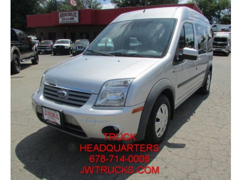Silver Metallic Ford Transit Connect XLT Premium Passenger Wagon.  Click to enlarge.