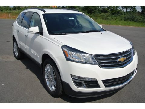 White Chevrolet Traverse LT.  Click to enlarge.