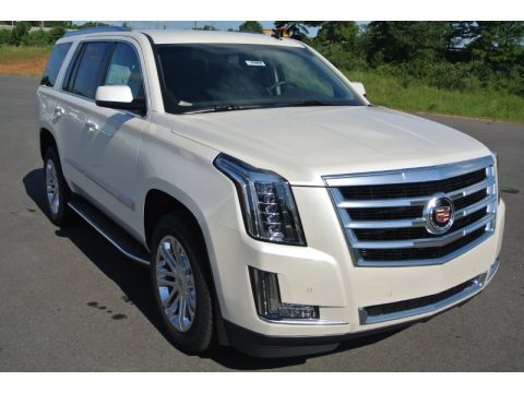 White Diamond Tricoat Cadillac Escalade 4WD.  Click to enlarge.