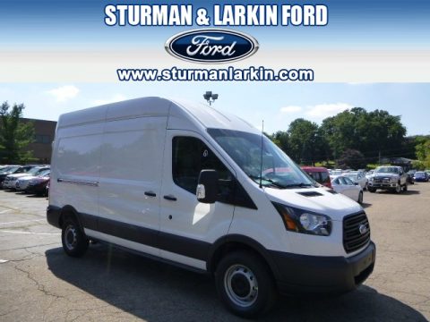 Oxford White Ford Transit Van 250 HR Long.  Click to enlarge.