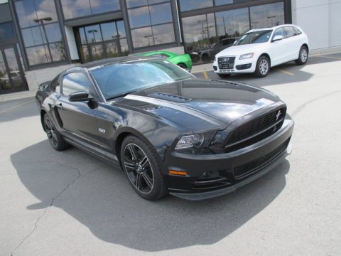 Black Ford Mustang GT Premium Coupe.  Click to enlarge.