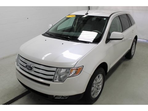 White Platinum Tri-Coat Ford Edge Limited AWD.  Click to enlarge.