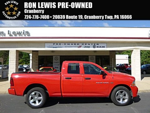 Flame Red Dodge Ram 1500 ST Quad Cab 4x4.  Click to enlarge.