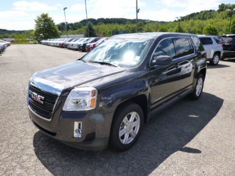 Bronze Alloy Metallic GMC Sierra 1500 SLT Crew Cab 4x4.  Click to enlarge.