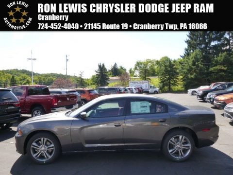 Granite Crystal Metallic Dodge Charger R/T AWD.  Click to enlarge.