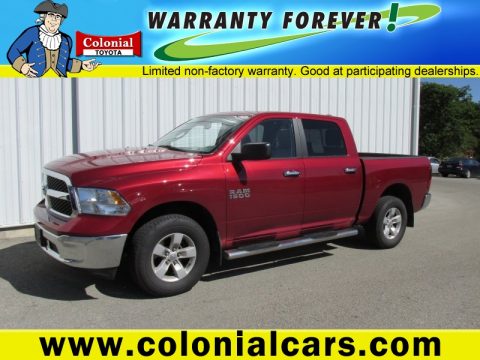 Deep Cherry Red Pearl Ram 1500 SLT Crew Cab 4x4.  Click to enlarge.