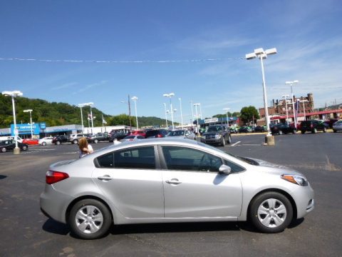 Bright Silver Kia Forte LX.  Click to enlarge.