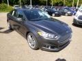 Front 3/4 View of 2015 Ford Fusion Titanium AWD #2