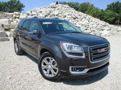 Carbon Black Metallic GMC Acadia SLT AWD.  Click to enlarge.