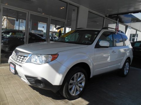 Satin White Pearl Subaru Forester 2.5 X Premium.  Click to enlarge.