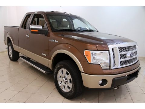 Golden Bronze Metallic Ford F150 Lariat SuperCab 4x4.  Click to enlarge.