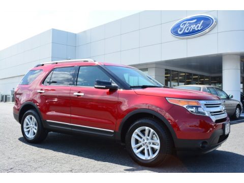 Ruby Red Ford Explorer XLT.  Click to enlarge.
