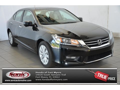 Crystal Black Pearl Honda Civic EX Sedan.  Click to enlarge.