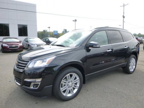 Black Granite Metallic Chevrolet Traverse LT AWD.  Click to enlarge.
