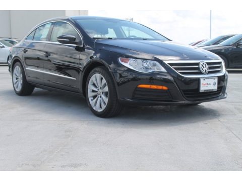 Deep Black Metallic Volkswagen CC Sport.  Click to enlarge.