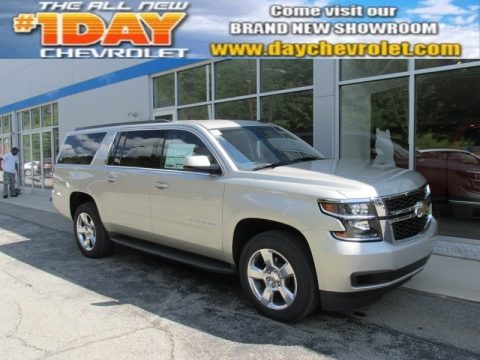 Champagne Silver Metallic Chevrolet Suburban LT 4WD.  Click to enlarge.