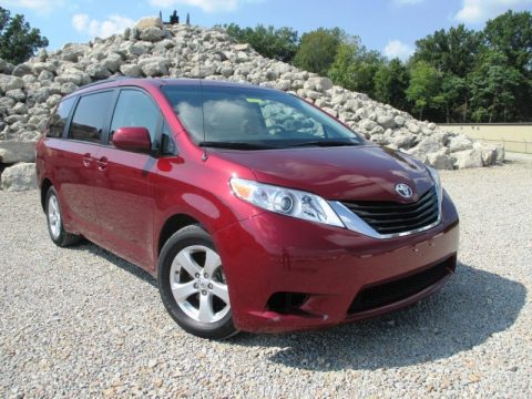 Salsa Red Pearl Toyota Sienna LE.  Click to enlarge.