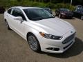 Front 3/4 View of 2015 Ford Fusion Titanium #2