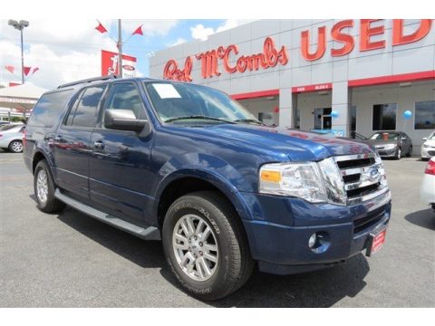 Dark Blue Pearl Metallic Ford Expedition EL XLT 4x4.  Click to enlarge.