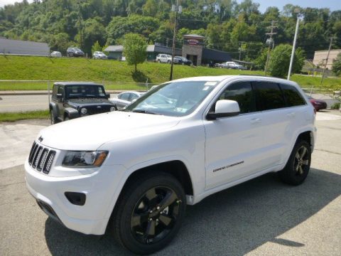 Bright White Jeep Grand Cherokee Altitude 4x4.  Click to enlarge.