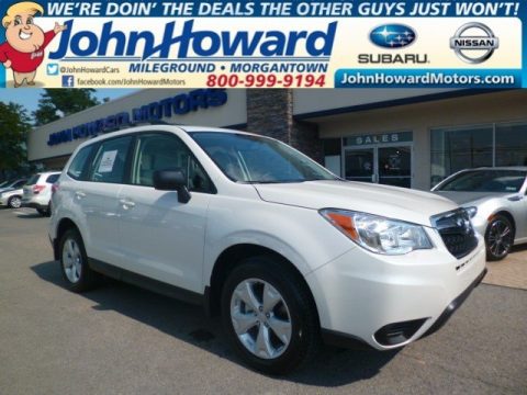 Satin White Pearl Subaru Forester 2.5i.  Click to enlarge.