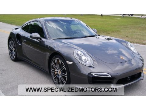 Agate Grey Metallic Porsche 911 Turbo S Coupe.  Click to enlarge.