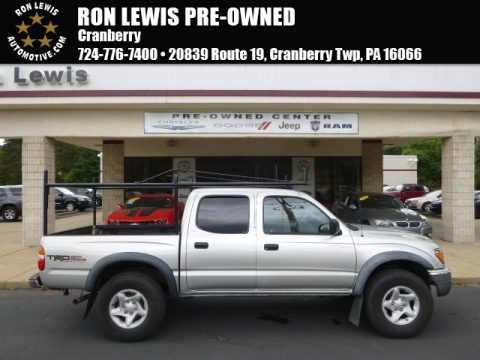 Lunar Mist Metallic Toyota Tacoma V6 Double Cab 4x4.  Click to enlarge.